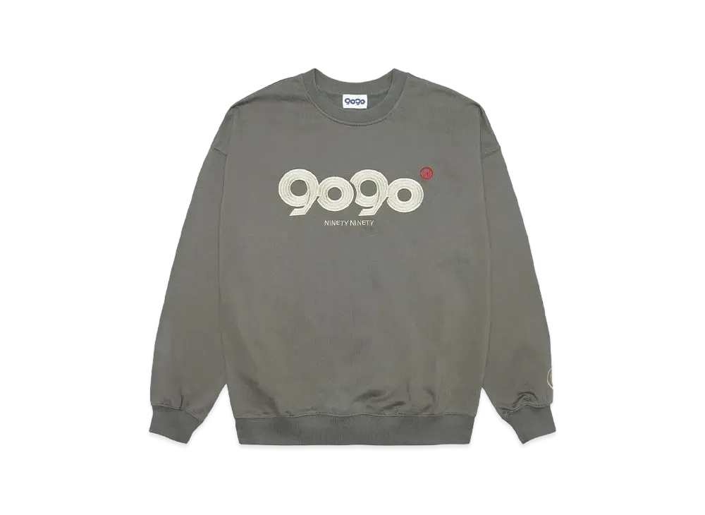 9090 OG Logo Crewneck Sweat "Charcoal Gray"