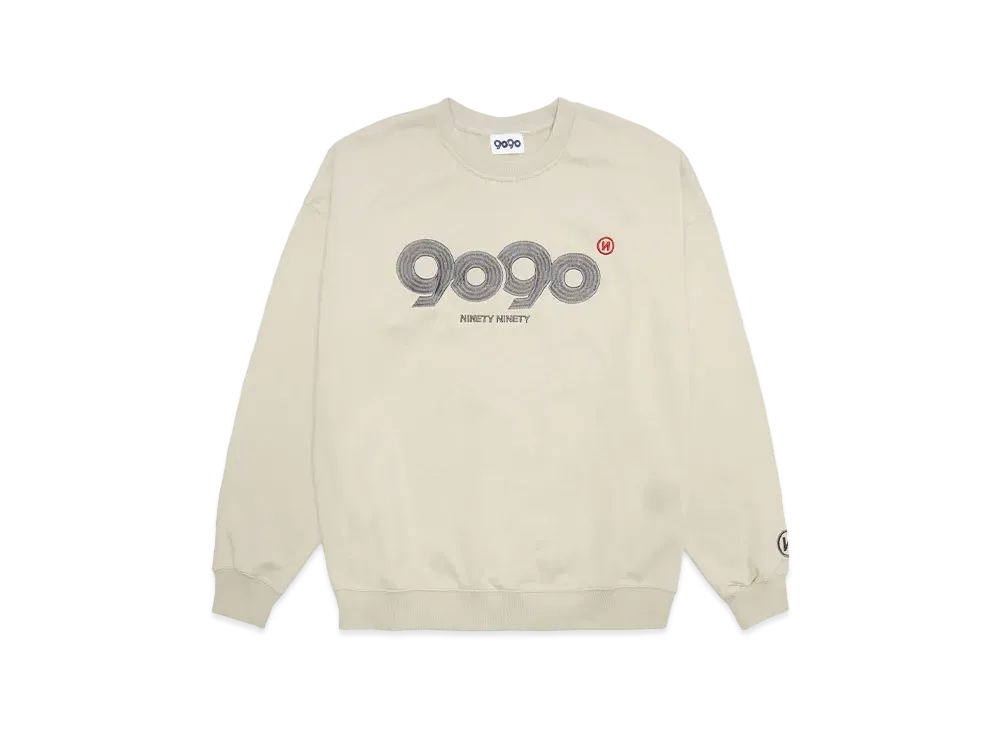 9090 OG Logo Crewneck Sweat "Sand Beige"