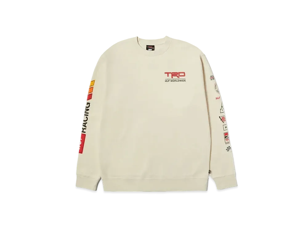 HUF x Toyota TRD Concept Crewneck Fleece "White"