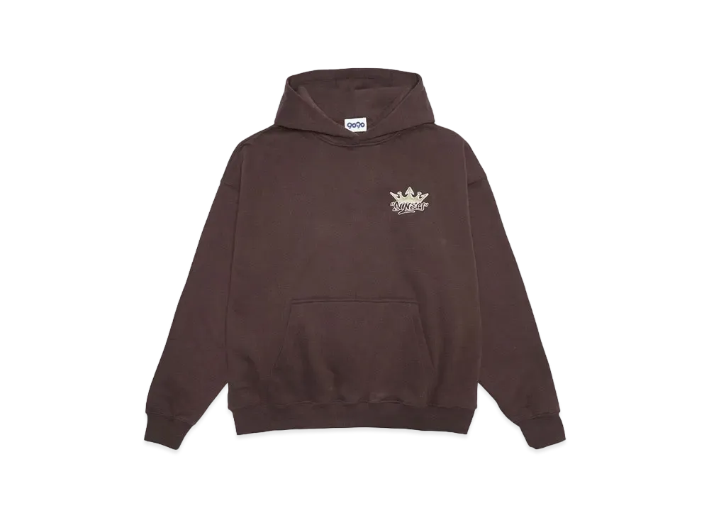 9090 King Logo Hoodie "Dark Brown"