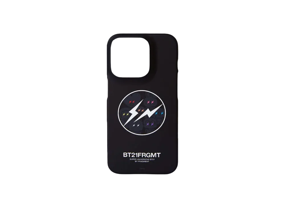 BT21 X FRAGMENT \ iPHONE 15 pro CASE "BLACK"