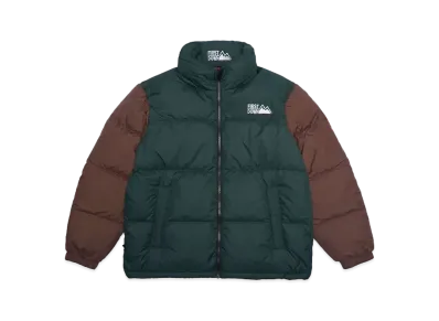 FIRST DOWN BUBBLEDOWN JKT B&B "GREEN x BROWN"