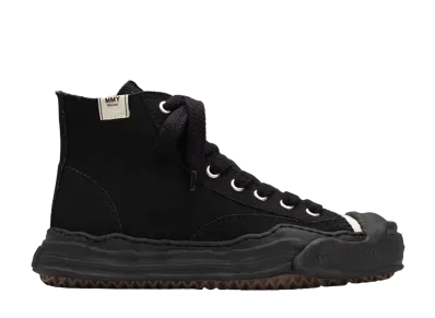Maison MIHARA YASUHIRO HANK OG Sole Canvas High-top Sneaker "Black/Black"