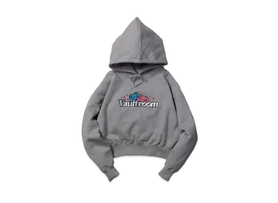 VAULTROOM Women's Two Play Cropped Hoodie "Gray"