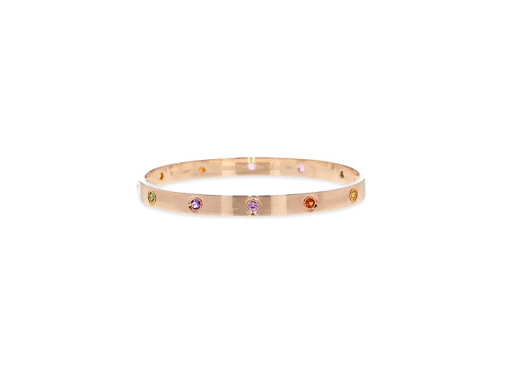 Cartier Love Bracelet Pink Sapphire Garnet Amethyst "Pink Gold"