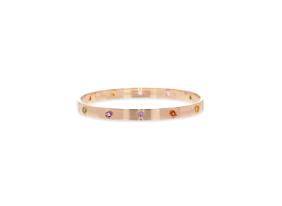 Cartier Love Bracelet Pink Sapphire Garnet Amethyst "Pink Gold"