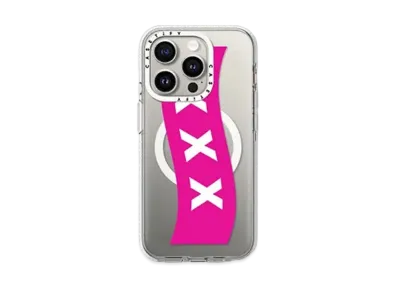 GOD SELECTION XXX x fragment design x CASETiFY Box Logo Pink Case "Clear"