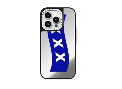 GOD SELECTION XXX x fragment design x CASETiFY Box Logo Blue Case "Mirror"