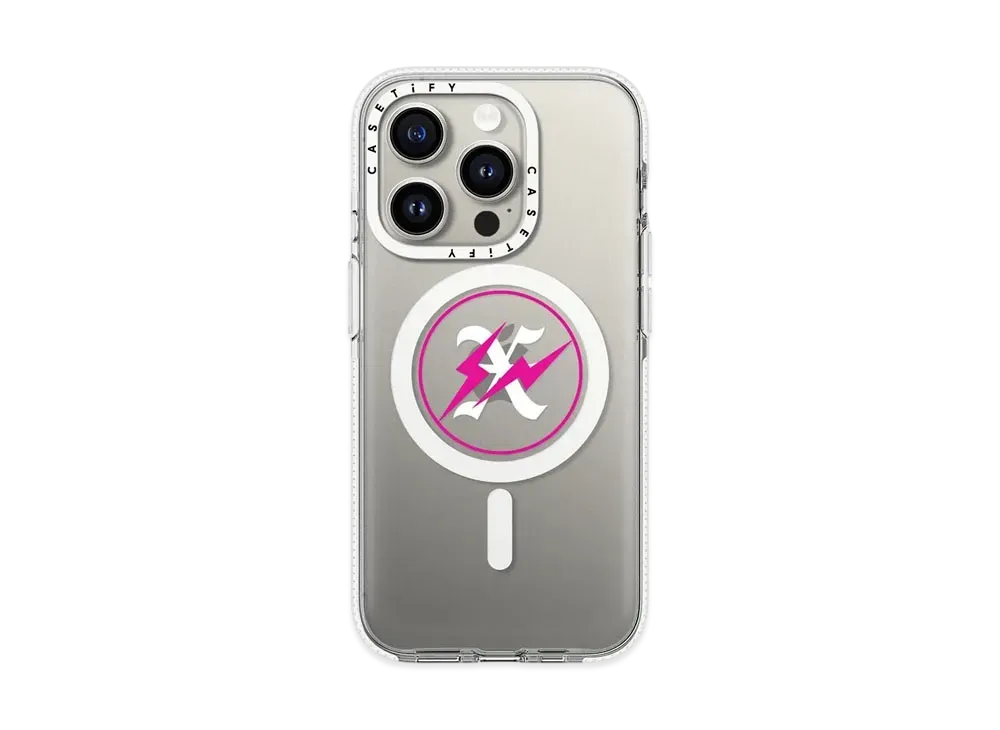 GOD SELECTION XXX x fragment design x CASETiFY 10th Logo Pink Case Apple "Clear"