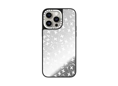 GOD SELECTION XXX x fragment design x CASETiFY Sticker Logo Clear White Case "Mirror"