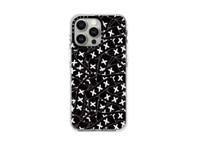 GOD SELECTION XXX x fragment design x CASETiFY Sticker Logo Black White Case "Clear"