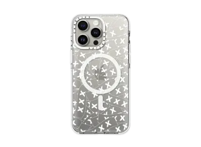 GOD SELECTION XXX x fragment design x CASETiFY Sticker Logo Clear White Case "Clear"