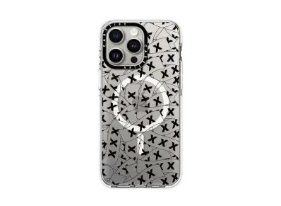 GOD SELECTION XXX x fragment design x CASETiFY Sticker Logo Clear Black Case "Clear"