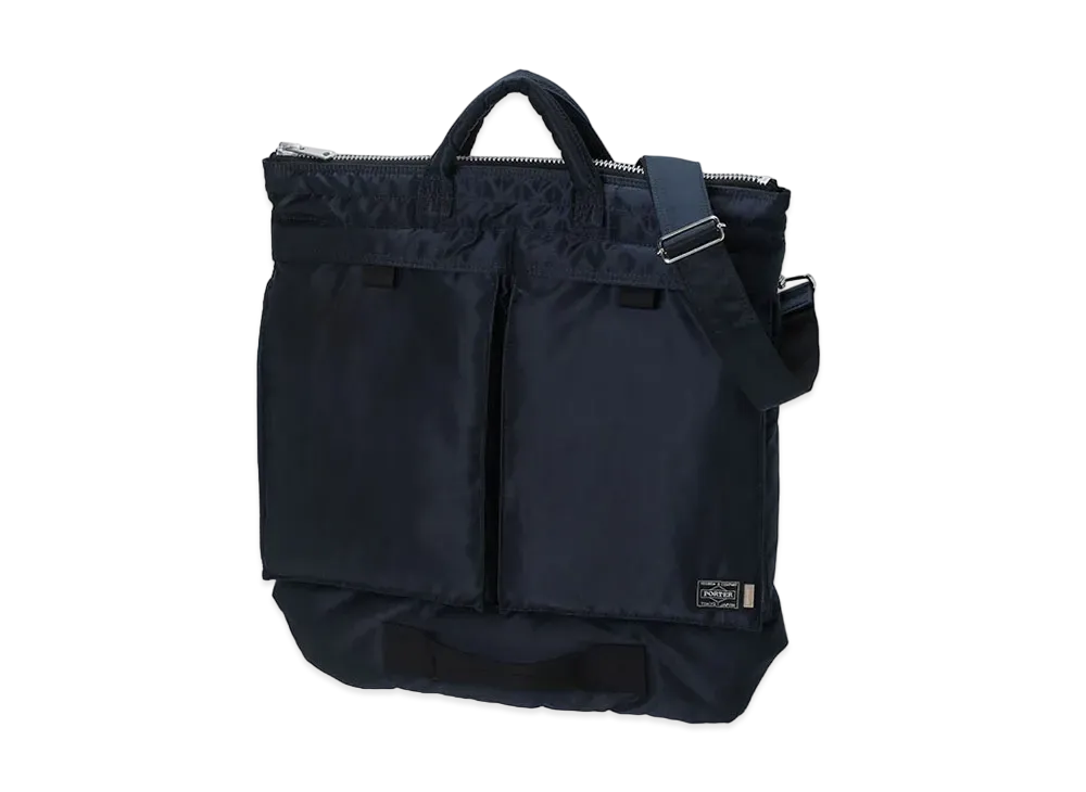 PORTER TANKER x JJJJound 2Way Helmet Bag "Iron Blue"