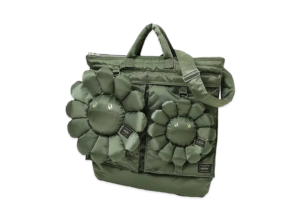 PORTER x Takashi Murakami 2Way Helmetbag "Sage Green"