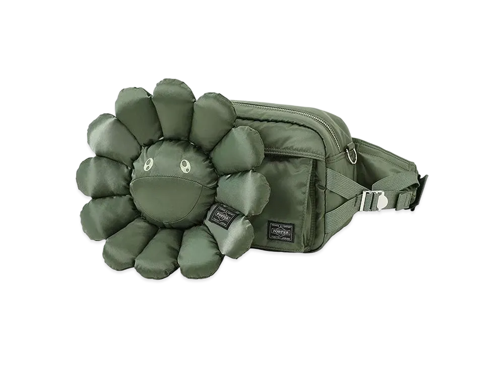 PORTER x Takashi Murakami Waist Bag "Sage Green"