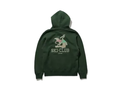 END. x Clarks Originals x BEAMS PLUS Pullover Sweat Ski Club Print "Green"