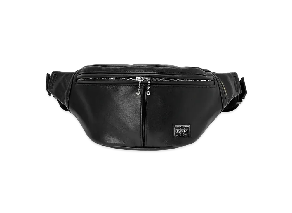 PORTER Lewis Leathers Waist Bag "Black"