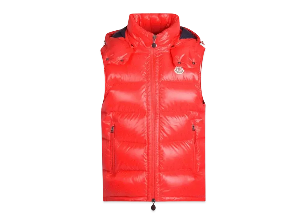 MONCLER Bormes Down Vest "Red"