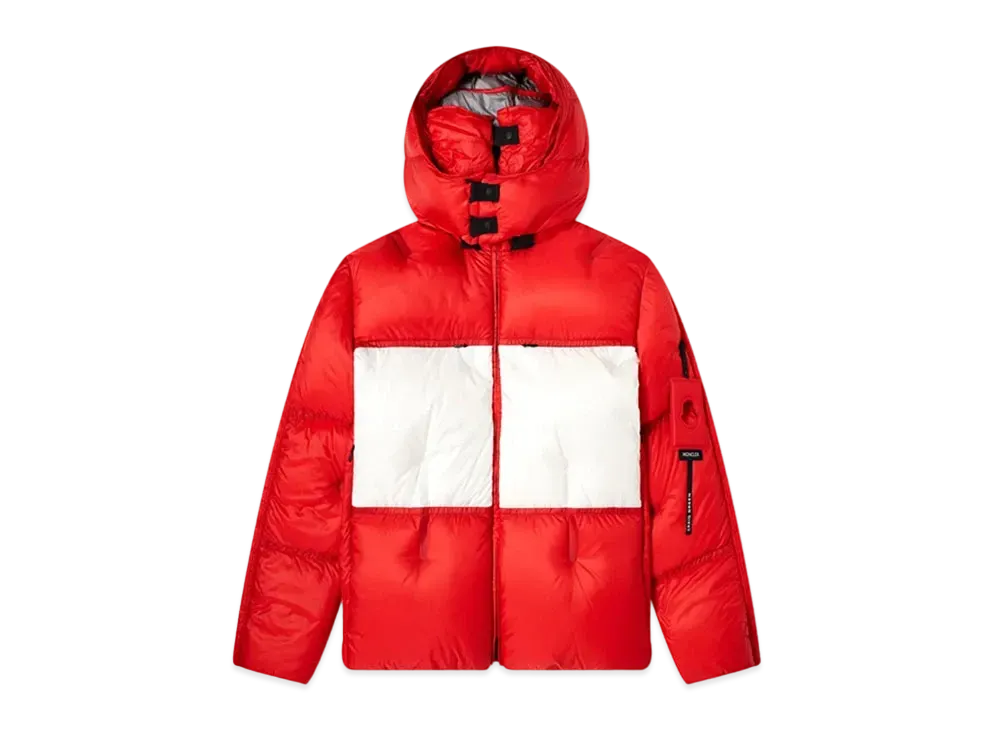 MONCLER Geinius Coolidge Giubbotto "Red/Gray"