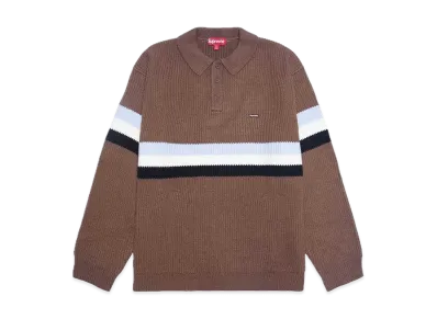 Supreme Small Box Polo Sweater "Dark Brown"