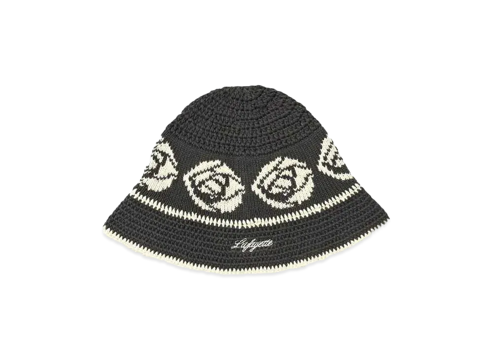 LFYT ROSE KNIT BUCKET HAT "GRAY"