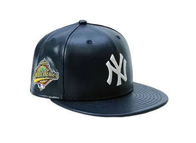 NEW ERA x THE CAP Ruff Leather 59FIFTY New York Yankees "Navy"
