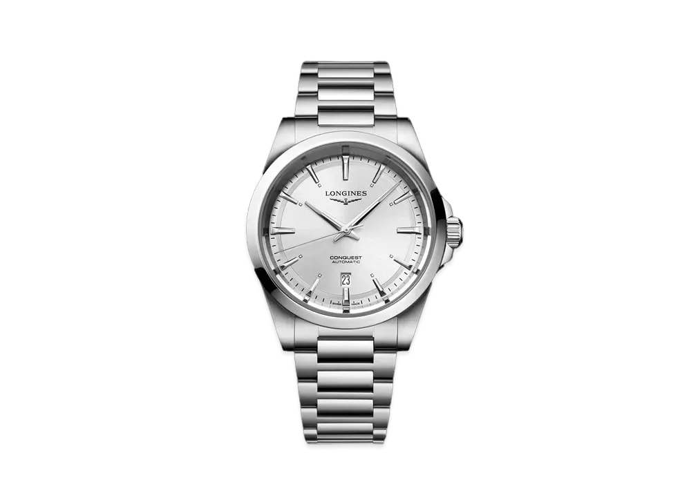 Longines Conquest 41.00mm "Silver Sun Ray/Stainless Steel" L3.830.4.72.6