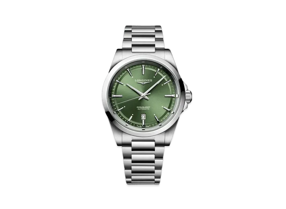 Longines Conquest 41.00mm "Green Sun Ray/Stainless Steel" L3.830.4.02.6