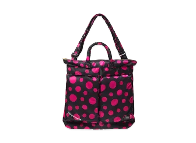 PORTER x Yayoi Kusama x X-girl 2Way Helmet Bag "Pink"