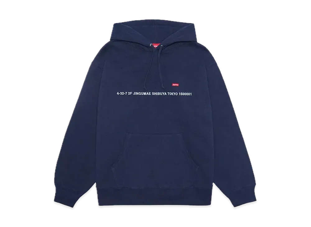 Supreme Shop Small Box Hooded Sweatshirt Tokyo "Navy"