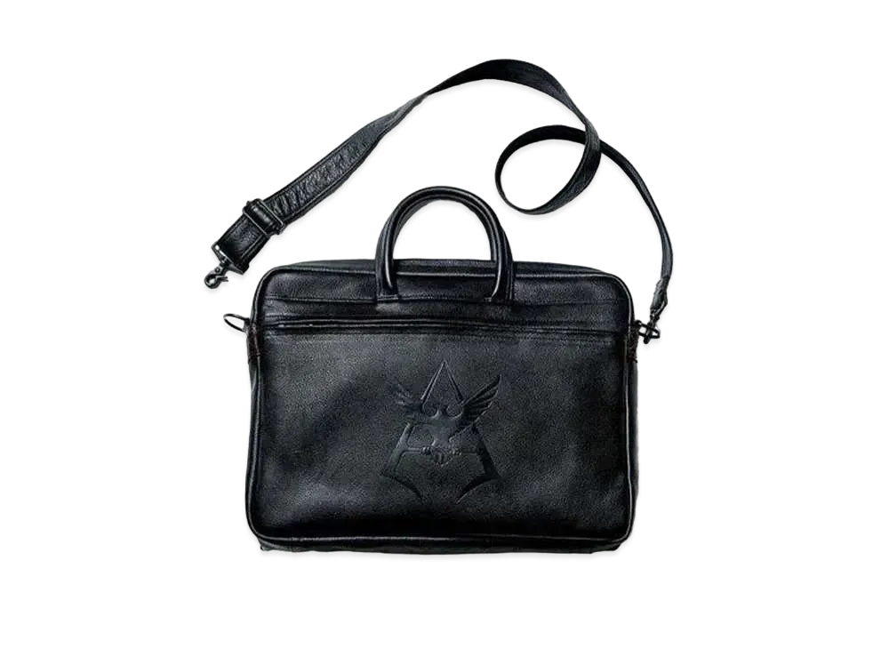 PORTER x STRICT-G Mobile Suit Gundam 2Way Leather Briefcase Red Comet Model "Black"
