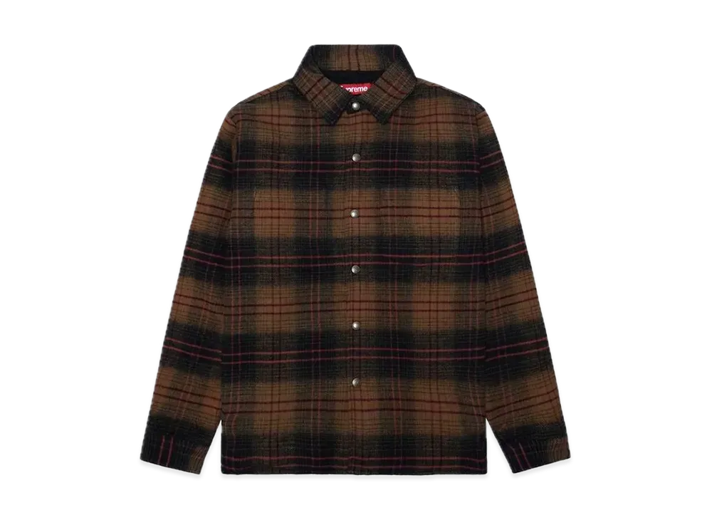 Supreme Lined Flannel Snap Shirt "Black"