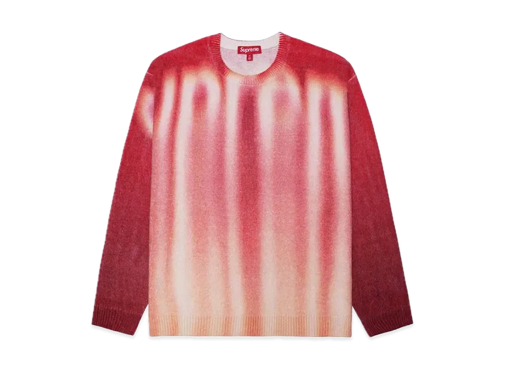 Supreme Blurred Logo Sweater "Red"