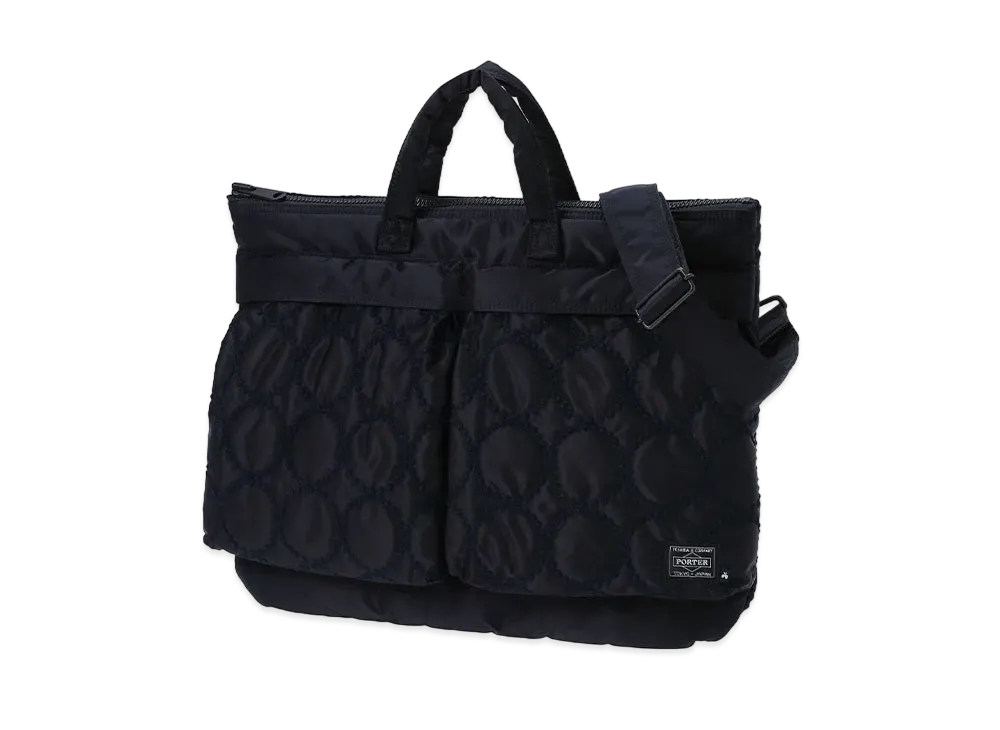 PORTER x mina perhonen 2Way Short Helmet Bag tambourine "Navy"