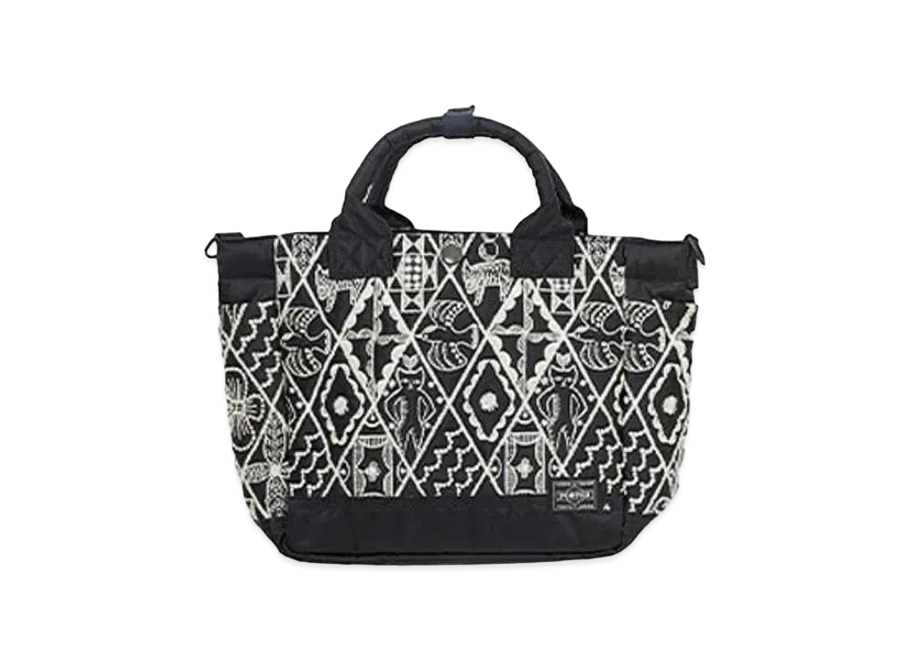 PORTER x mina perhonen 2Way Tote Bag S Symphony "Navy"