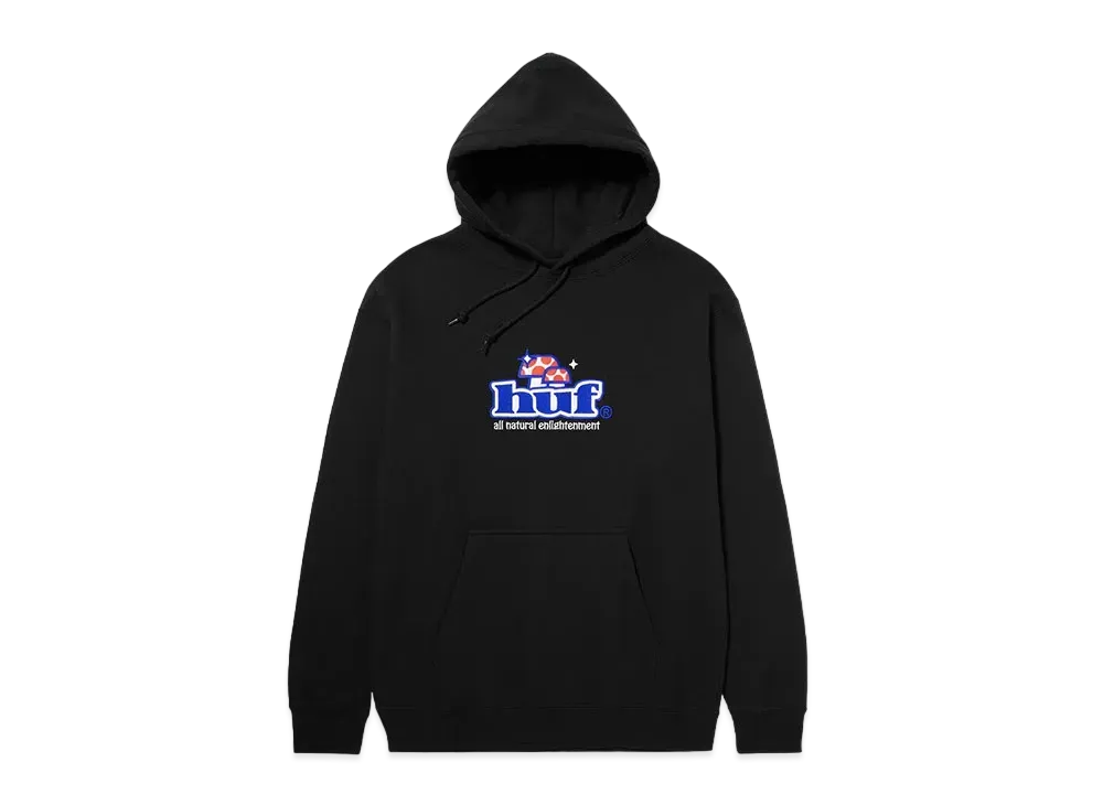 HUF Mushroom All Natural Enlightenment Hoodie "Black"