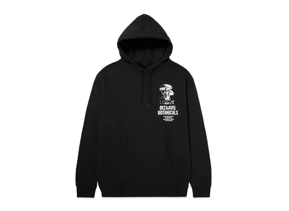 HUF Mushroom Bizarre Botanicals Hoodie "Black"