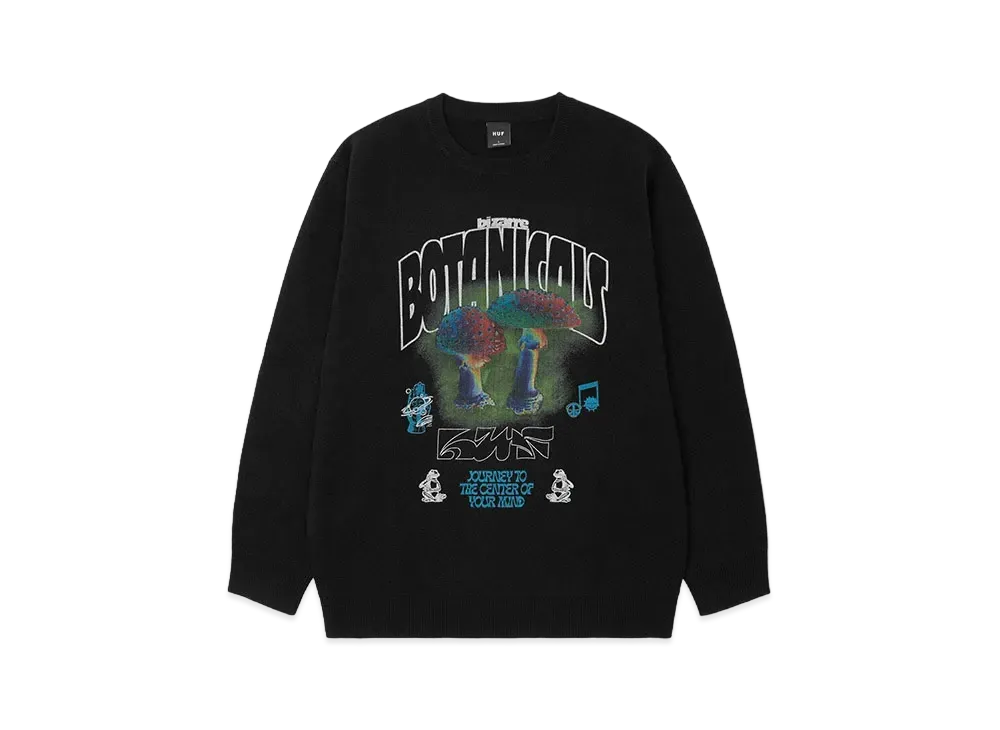 HUF Mushroom Mind Journey Sweater "Black"