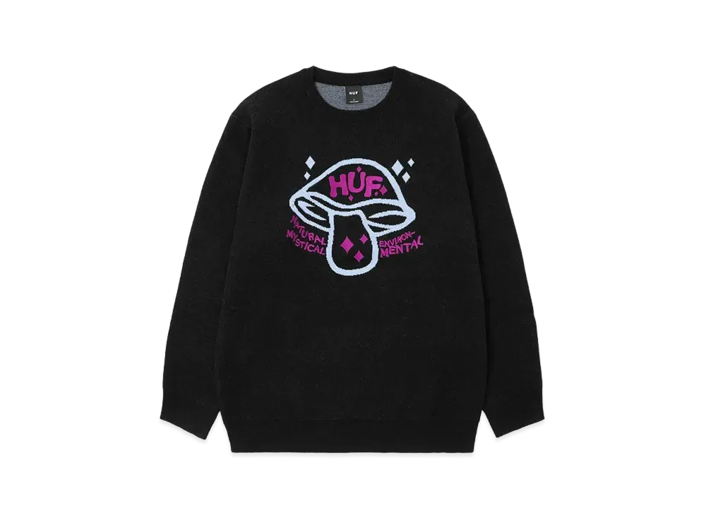 HUF Mushroom Natural Mystical Sweater "Black"