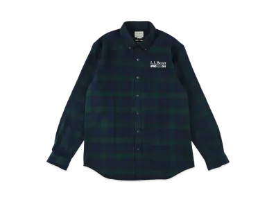 WIND AND SEA x L.L.BEAN Scotch Plaid Flannel Shirt Long Sleeve Plaid "Black Watch"