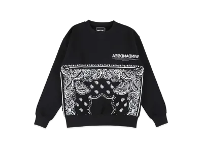 WIND AND SEA Paisley Crew Neck "Black"