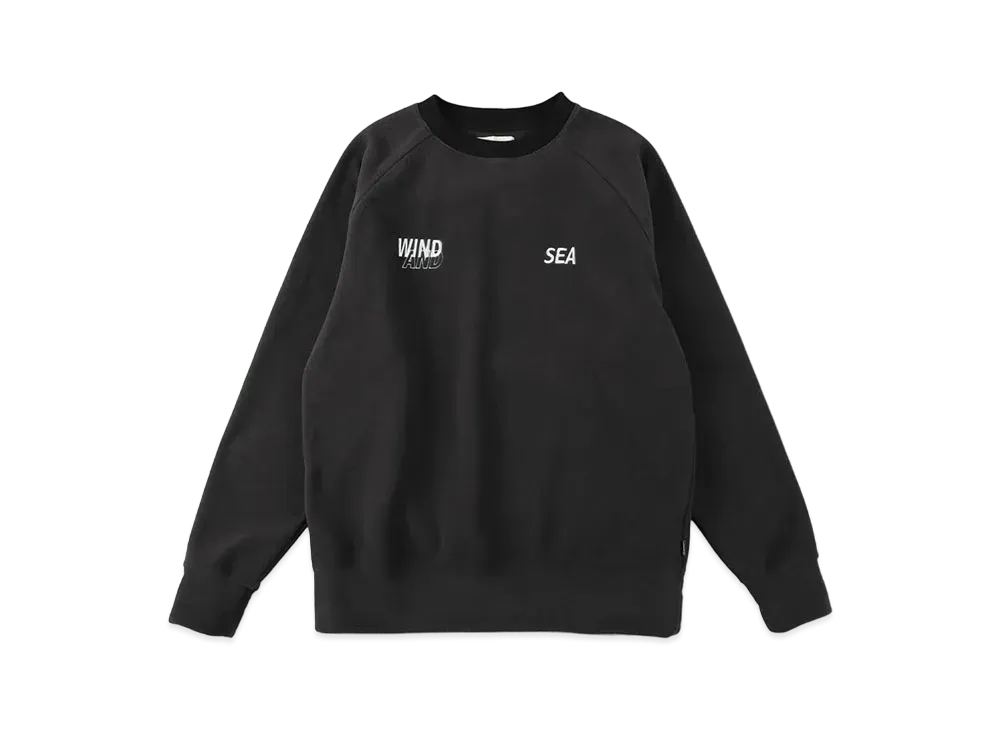 WIND AND SEA WDS-ES Polartech Fleece Raglan Crew Neck "Black"