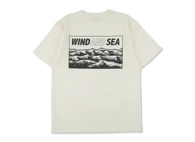 WIND AND SEA Wave Print Tee "Natural"