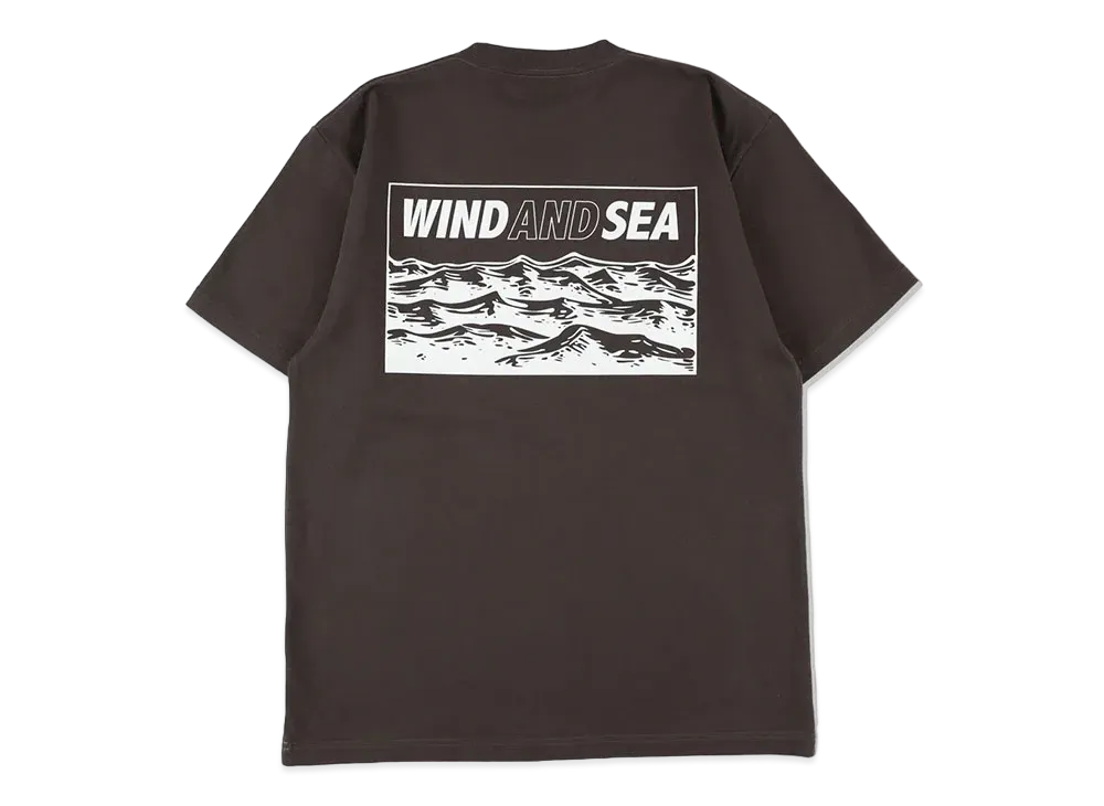 WIND AND SEA Wave Print Tee "Black"