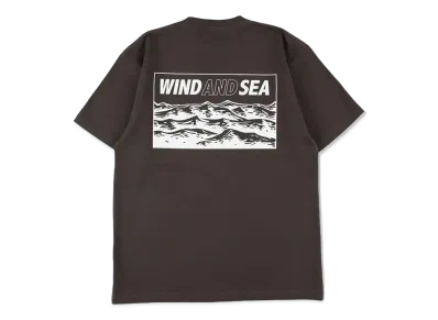 WIND AND SEA Wave Print Tee "Black"