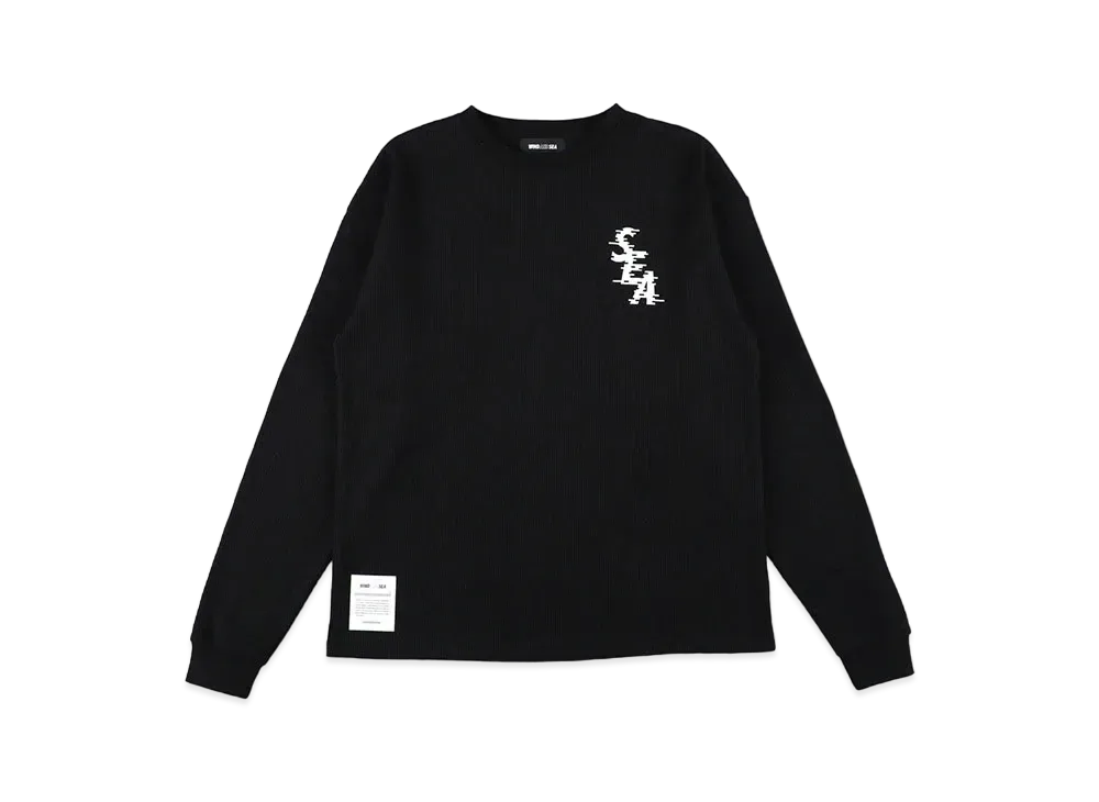 WIND AND SEA Glitch Thermal Tops "Black"