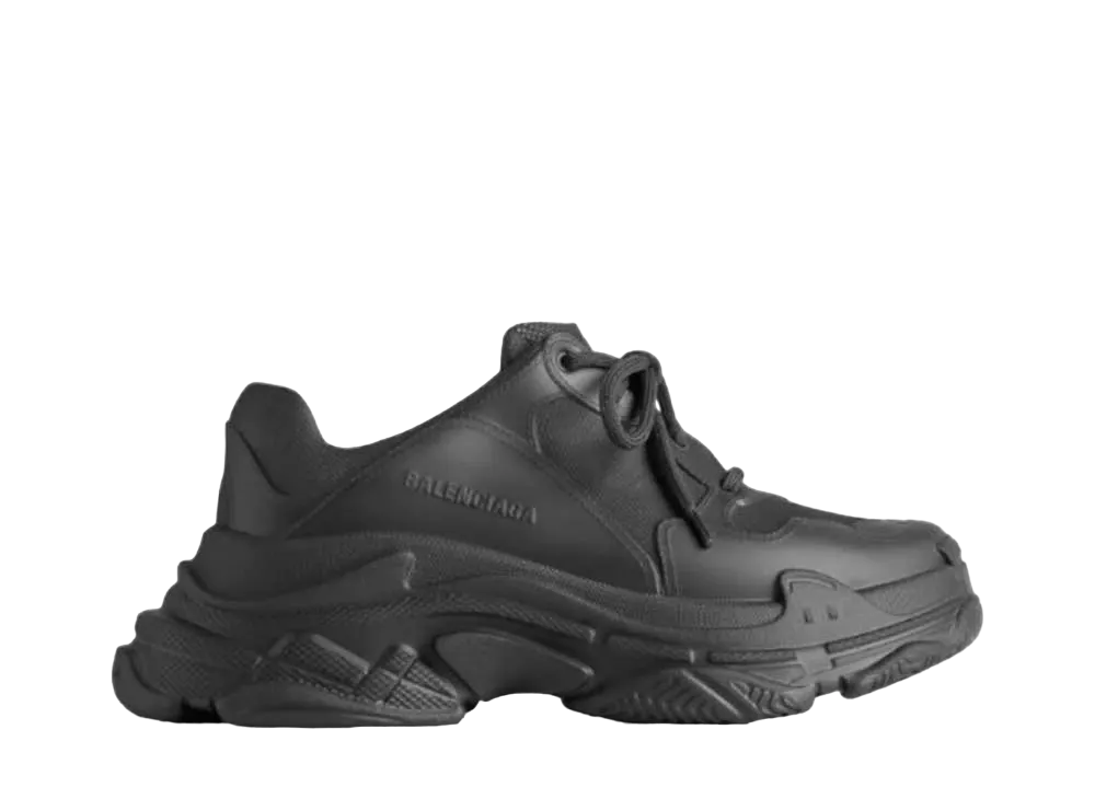バレンシアガ ウィメンズ トリプルS モールド スニーカー "ブラック"
