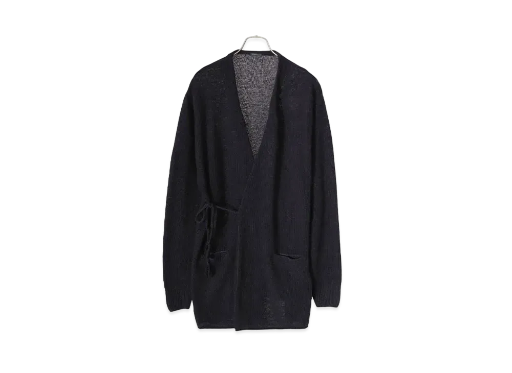 COMOLI Cashmere Dyed Cardigan "Navy"