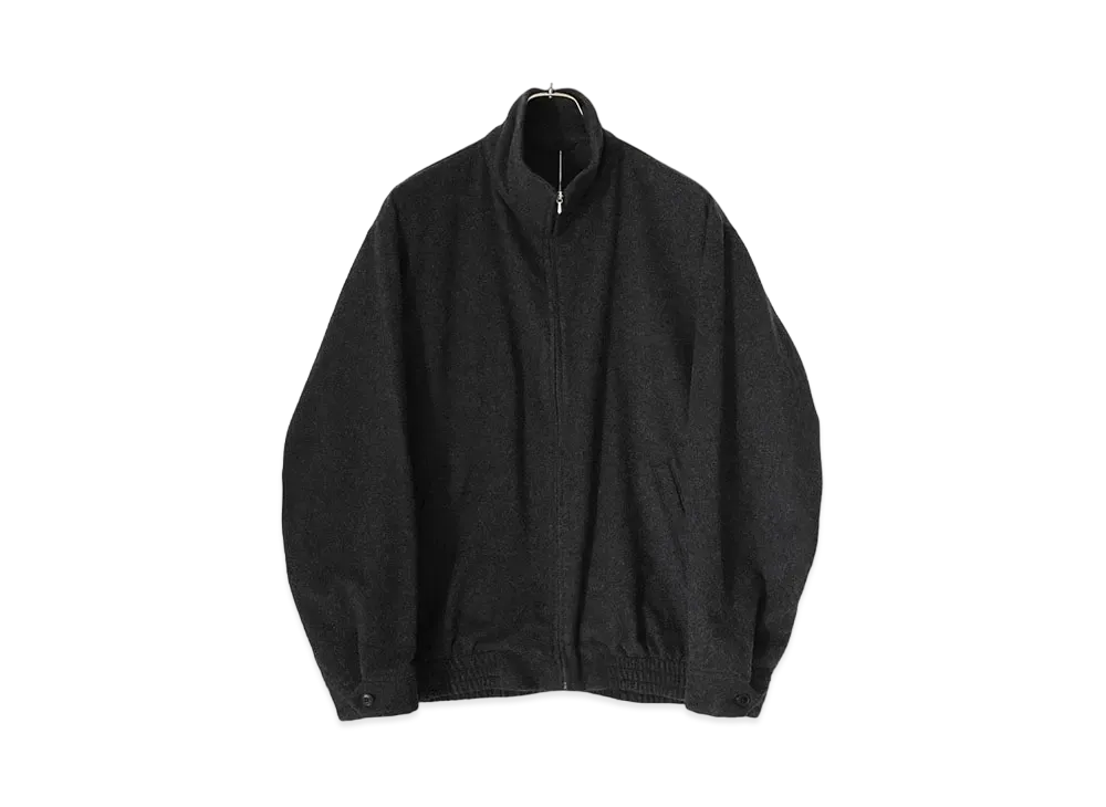 COMOLI Cashmere Track Jacket "Charcoal"